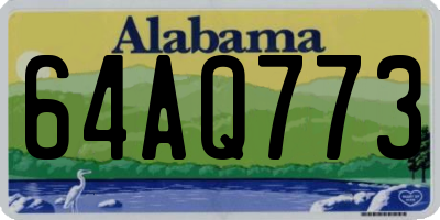 AL license plate 64AQ773