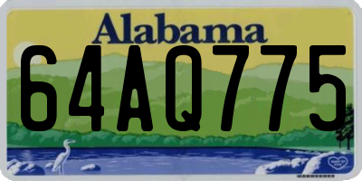 AL license plate 64AQ775