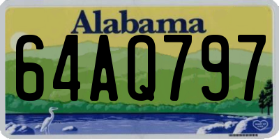 AL license plate 64AQ797