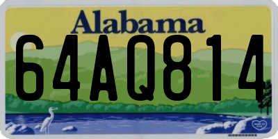 AL license plate 64AQ814