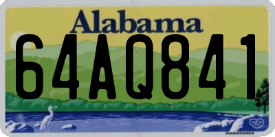 AL license plate 64AQ841