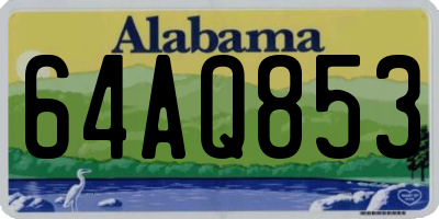 AL license plate 64AQ853