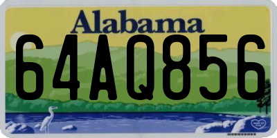 AL license plate 64AQ856