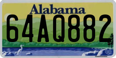 AL license plate 64AQ882