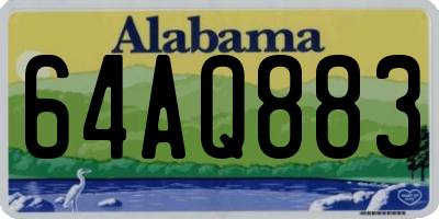 AL license plate 64AQ883