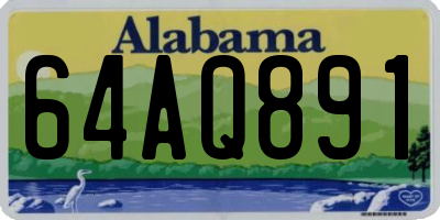 AL license plate 64AQ891