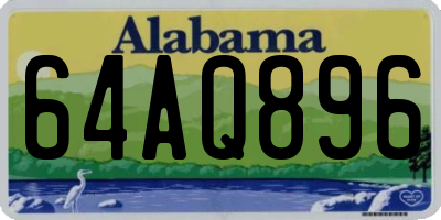 AL license plate 64AQ896