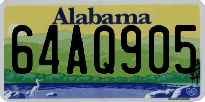 AL license plate 64AQ905