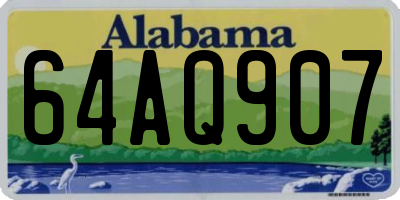 AL license plate 64AQ907