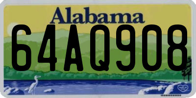 AL license plate 64AQ908