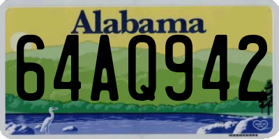 AL license plate 64AQ942