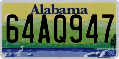 AL license plate 64AQ947