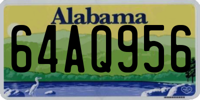 AL license plate 64AQ956