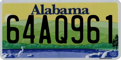 AL license plate 64AQ961