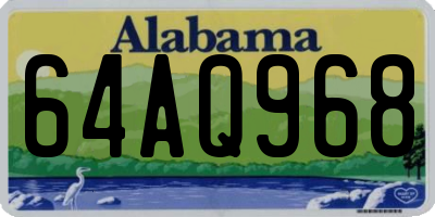 AL license plate 64AQ968