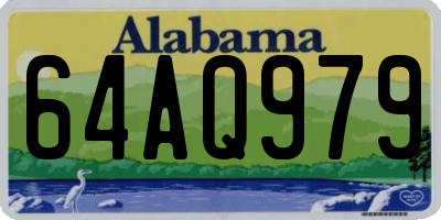 AL license plate 64AQ979