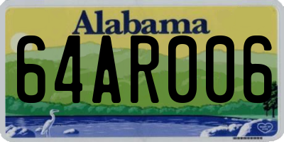 AL license plate 64AR006