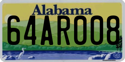 AL license plate 64AR008