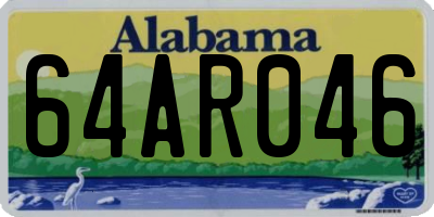 AL license plate 64AR046
