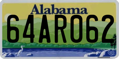 AL license plate 64AR062