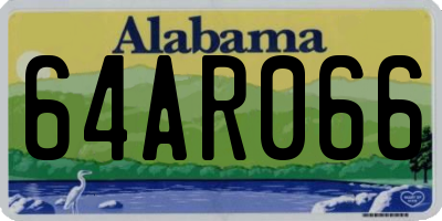 AL license plate 64AR066