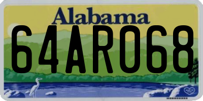 AL license plate 64AR068