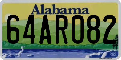 AL license plate 64AR082