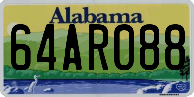 AL license plate 64AR088