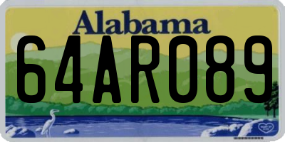 AL license plate 64AR089