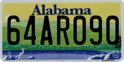 AL license plate 64AR090