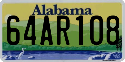 AL license plate 64AR108