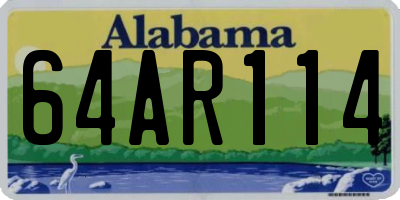 AL license plate 64AR114