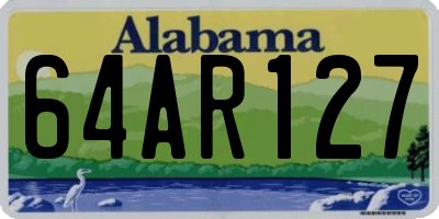 AL license plate 64AR127