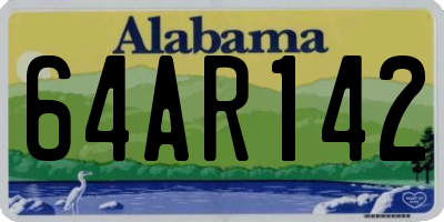 AL license plate 64AR142