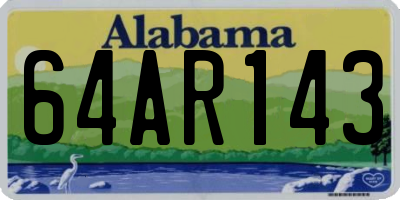 AL license plate 64AR143