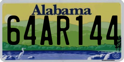 AL license plate 64AR144