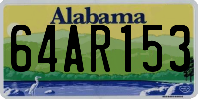 AL license plate 64AR153