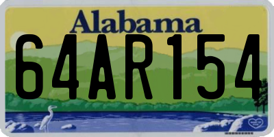 AL license plate 64AR154