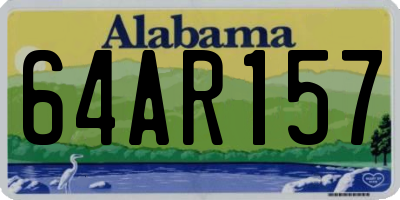 AL license plate 64AR157