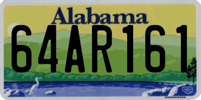 AL license plate 64AR161