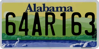 AL license plate 64AR163