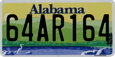 AL license plate 64AR164