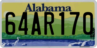 AL license plate 64AR170