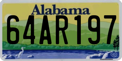 AL license plate 64AR197