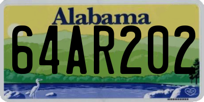 AL license plate 64AR202