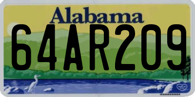 AL license plate 64AR209
