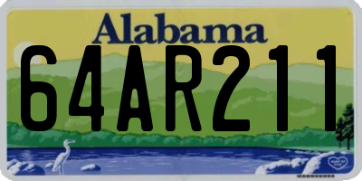 AL license plate 64AR211
