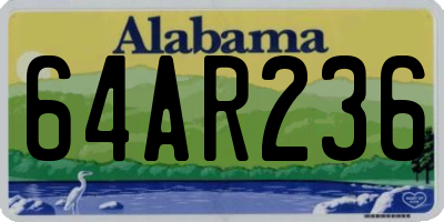 AL license plate 64AR236