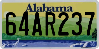 AL license plate 64AR237