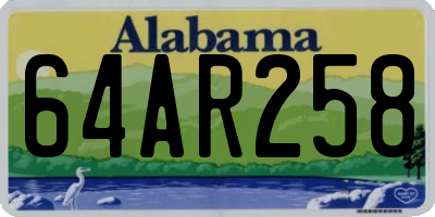 AL license plate 64AR258